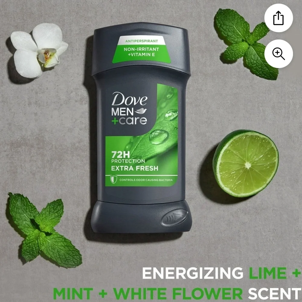 Dove Men+Care Antiperspirant Deodorant Extra Fresh Scent 4 Value Pack